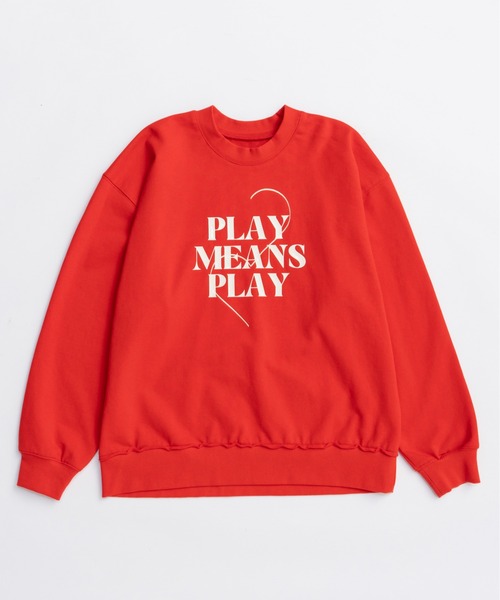 Silicon Print Sweatshirt/シリコンプリントスウェット（スウェット