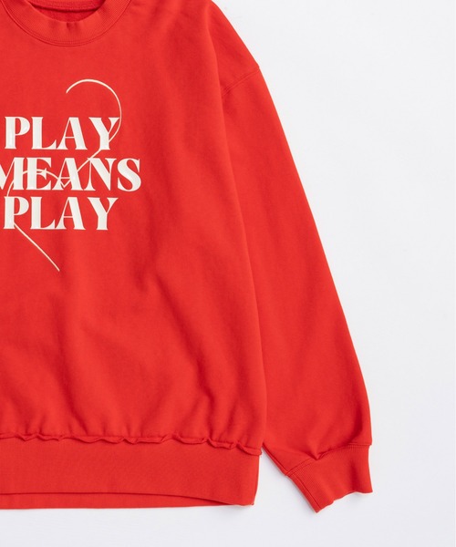 MAISON SPECIAL（メゾンスペシャル）の「Silicon Print Sweatshirt/シリコンプリントスウェット（スウェット・レディース・イエロー/レッド/ブラック/ホワイト・FREE）」の20枚目の写真
