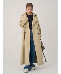 emmi(エミ)の「【ドラマ着用】ボタンレストレンチコート emmi(エミ)の「【ドラマ着用】ボタンレストレンチコート