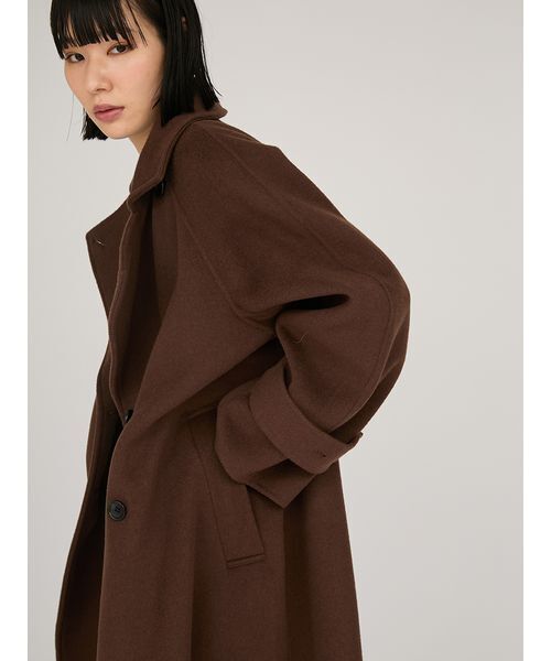 emmi（エミ）の「ロイヤルジーロン・ロングコート（チェスターコート・レディース・オリーブ/ネイビー/ブラウン・0/1）」の11枚目の写真