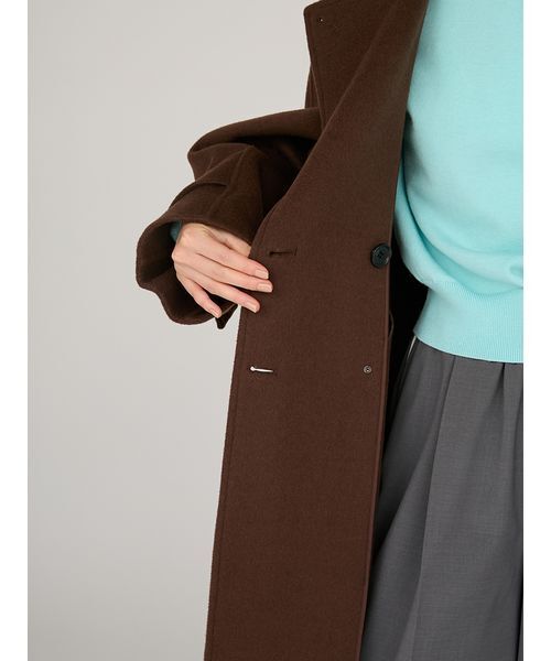 emmi（エミ）の「ロイヤルジーロン・ロングコート（チェスターコート・レディース・オリーブ/ネイビー/ブラウン・0/1）」の13枚目の写真