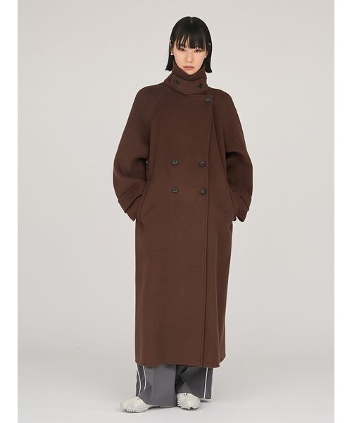 emmi（エミ）の「ロイヤルジーロン・ロングコート（チェスターコート・レディース・オリーブ/ネイビー/ブラウン・0/1）」の17枚目の写真