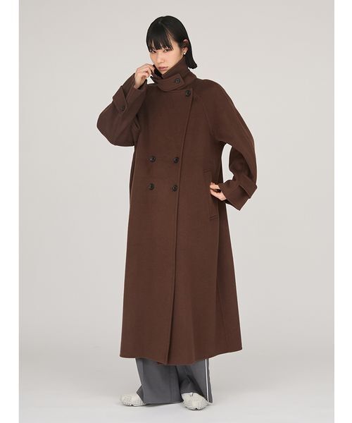 emmi（エミ）の「ロイヤルジーロン・ロングコート（チェスターコート・レディース・オリーブ/ネイビー/ブラウン・0/1）」の18枚目の写真