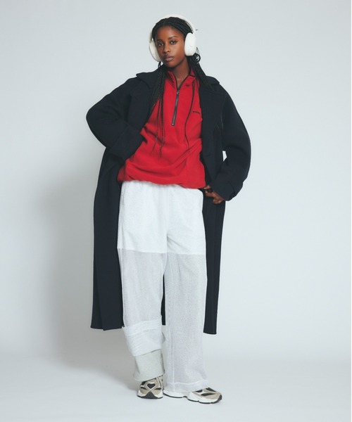 emmi（エミ）の「ロイヤルジーロン・ロングコート（チェスターコート・レディース・オリーブ/ネイビー/ブラウン・0/1）」の3枚目の写真