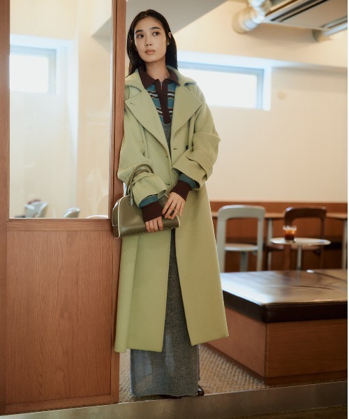 トレンチコート コート ロイヤルジーロン・ロングコート レディース