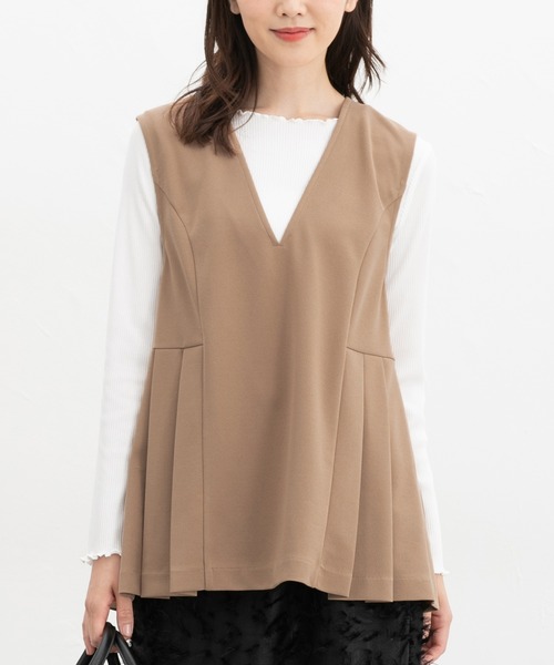 Honeys(ハニーズ)の「【イージーケア】脇プリーツベスト(ベスト・レディース・ブラック/チャコール/ブラウン系その他・LL/L/M/S)」の11枚目の写真