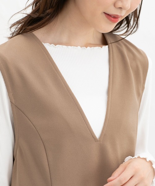 Honeys(ハニーズ)の「【イージーケア】脇プリーツベスト(ベスト・レディース・ブラック/チャコール/ブラウン系その他・LL/L/M/S)」の20枚目の写真