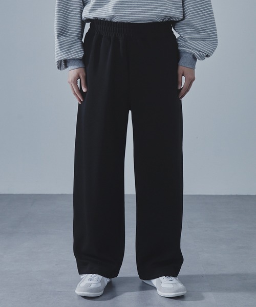 SLICK（スリック）の「【SLICK/スリック】Double Air Knit Sweat Wide Pants/ダンボールニットワイドパンツ/スウェット/セットアップ（スウェットパンツ・メンズ・ヘザーグレー/ブラック/ブラウン・1/2/3）」の4枚目の写真