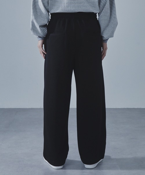 SLICK（スリック）の「【SLICK/スリック】Double Air Knit Sweat Wide Pants/ダンボールニットワイドパンツ/スウェット/セットアップ（スウェットパンツ・メンズ・ヘザーグレー/ブラック/ブラウン・1/2/3）」の5枚目の写真
