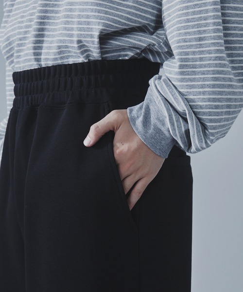 SLICK（スリック）の「【SLICK/スリック】Double Air Knit Sweat Wide Pants/ダンボールニットワイドパンツ/スウェット/セットアップ（スウェットパンツ・メンズ・ヘザーグレー/ブラック/ブラウン・1/2/3）」の13枚目の写真