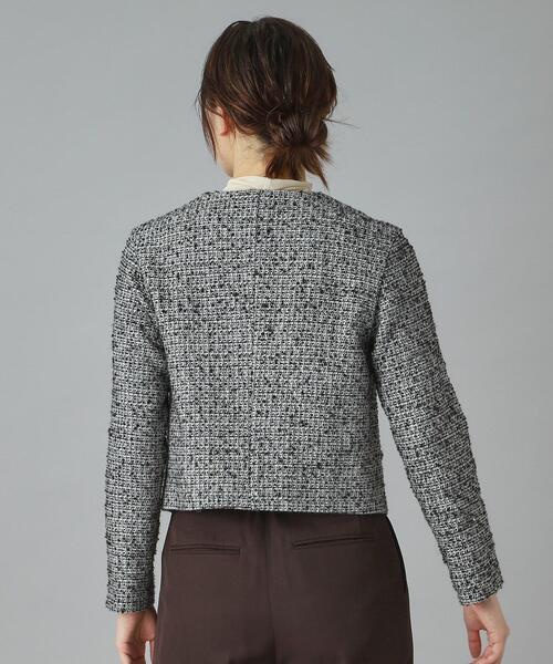 DRESSTERIOR（ドレステリア）の「◆【セットアップ可】ツイード ノーカラージャケット（ノーカラージャケット・レディース・グレー/ブラック・36/34/38）」の9枚目の写真