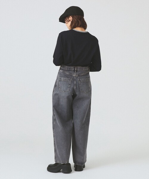 FRED PERRY(フレッドペリー)の「FRED PERRY / ツイン ティップド ロングスリーブ Tシャツ(Tシャツ/カットソー・レディース・ネイビー/ブラック/ホワイト・SMALL)」の5枚目の写真