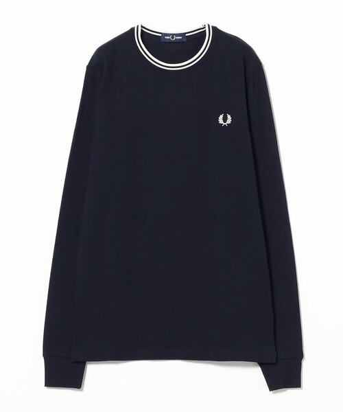 FRED PERRY(フレッドペリー)の「FRED PERRY / ツイン ティップド ロングスリーブ Tシャツ(Tシャツ/カットソー・レディース・ネイビー/ブラック/ホワイト・SMALL)」の11枚目の写真