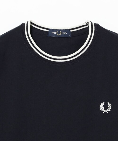 FRED PERRY(フレッドペリー)の「FRED PERRY / ツイン ティップド ロングスリーブ Tシャツ(Tシャツ/カットソー・レディース・ネイビー/ブラック/ホワイト・SMALL)」の12枚目の写真