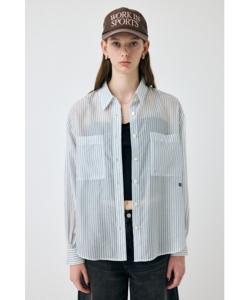 セール】OVERSIZED SHEER シャツ（シャツ/ブラウス）｜MOUSSY