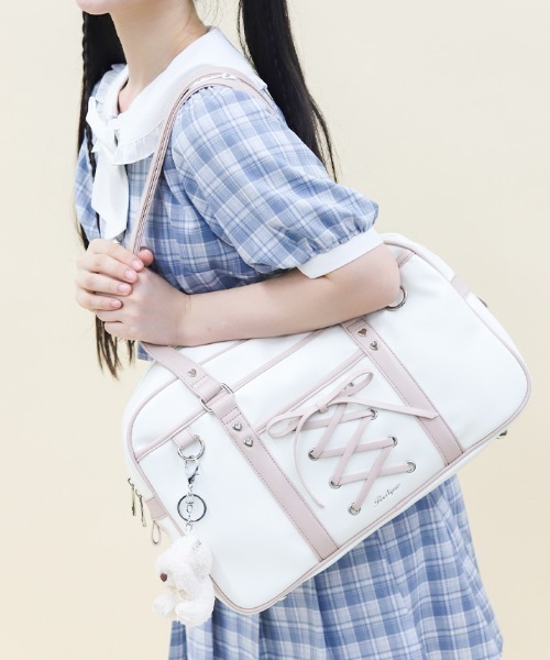 レースアップボストンバッグ（ボストンバッグ）｜axes femme POETIQUE