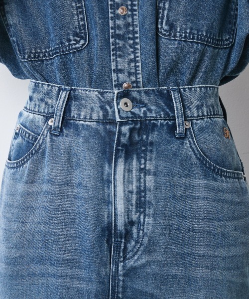 CHIC STYLE(シックスタイル)の「ソフトデニムマキシスカート<大きいサイズ有>シックスタイル(デニムスカート・レディース・ブルー系/ブラック系・M/L/LL/3L/4L/5L)」の11枚目の写真