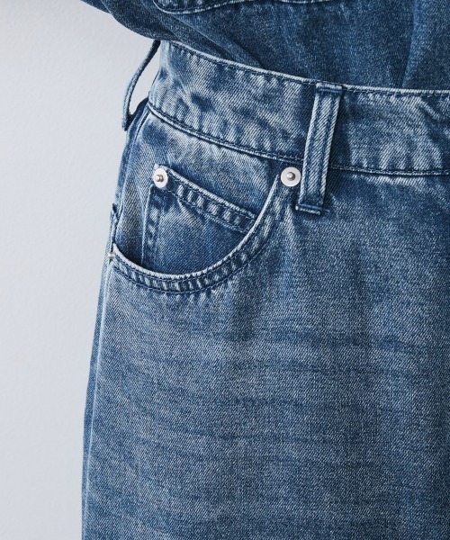 CHIC STYLE(シックスタイル)の「ソフトデニムマキシスカート<大きいサイズ有>シックスタイル(デニムスカート・レディース・ブルー系/ブラック系・M/L/LL/3L/4L/5L)」の13枚目の写真