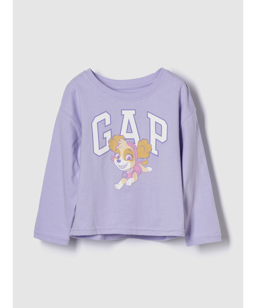 GAP(ギャップ)の「パウ・パトロール グラフィックTシャツ (幼児・ベビー)(Tシャツ/カットソー・キッズ・パープル/アイボリー・100cm/110cm/105cm/90cm/95cm)」の1枚目の写真