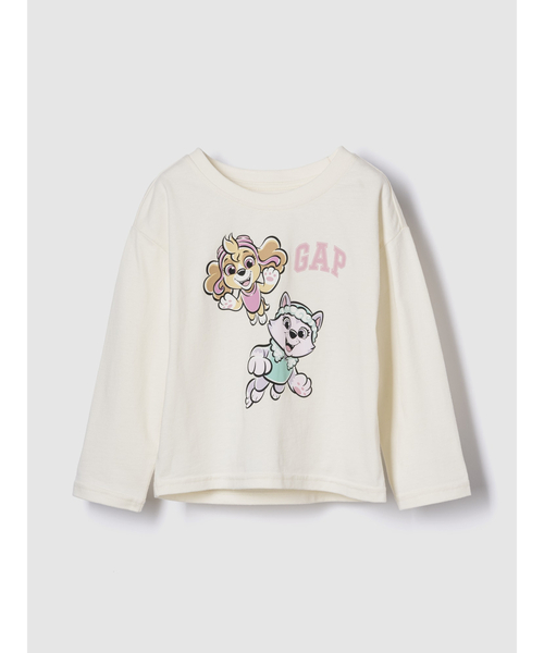 GAP(ギャップ)の「パウ・パトロール グラフィックTシャツ (幼児・ベビー)(Tシャツ/カットソー・キッズ・パープル/アイボリー・100cm/110cm/105cm/90cm/95cm)」の2枚目の写真
