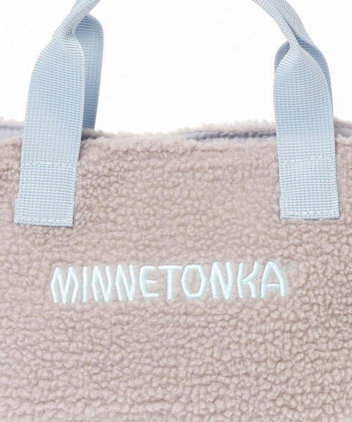Minnetonka（ミネトンカ）の「【MINNETONKA(ミネトンカ)】別注ボアトート(KIDS)（トートバッグ・キッズ・ブラウン/グレー/アイボリー・FREE）」の8枚目の写真