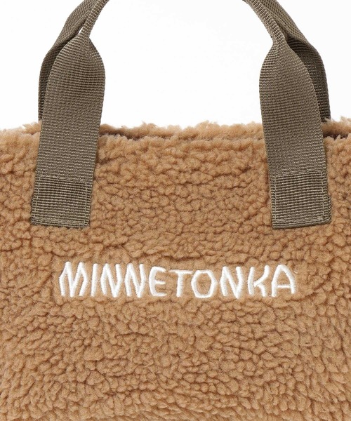 Minnetonka（ミネトンカ）の「【MINNETONKA(ミネトンカ)】別注ボアトート(KIDS)（トートバッグ・キッズ・ブラウン/グレー/アイボリー・FREE）」の9枚目の写真