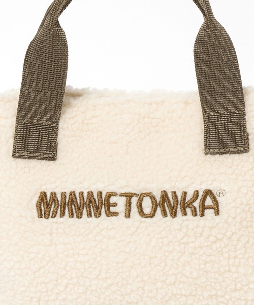 Minnetonka（ミネトンカ）の「【MINNETONKA(ミネトンカ)】別注ボアトート(KIDS)（トートバッグ・キッズ・ブラウン/グレー/アイボリー・FREE）」の10枚目の写真