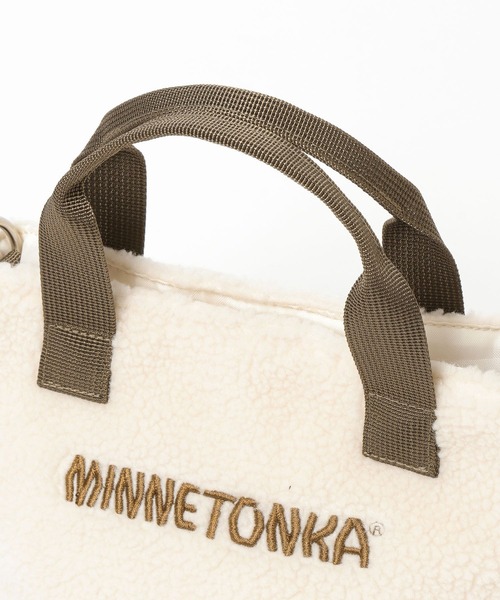 Minnetonka（ミネトンカ）の「【MINNETONKA(ミネトンカ)】別注ボアトート(KIDS)（トートバッグ・キッズ・ブラウン/グレー/アイボリー・FREE）」の11枚目の写真