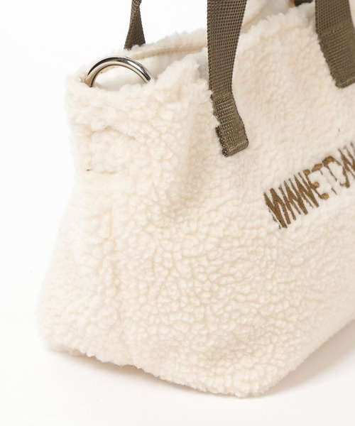 Minnetonka（ミネトンカ）の「【MINNETONKA(ミネトンカ)】別注ボアトート(KIDS)（トートバッグ・キッズ・ブラウン/グレー/アイボリー・FREE）」の15枚目の写真