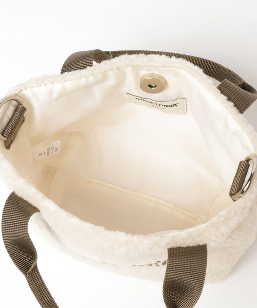 Minnetonka（ミネトンカ）の「【MINNETONKA(ミネトンカ)】別注ボアトート(KIDS)（トートバッグ・キッズ・ブラウン/グレー/アイボリー・FREE）」の17枚目の写真