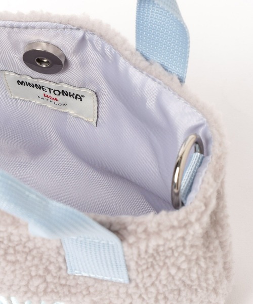 Minnetonka（ミネトンカ）の「【MINNETONKA(ミネトンカ)】別注ボアトート(KIDS)（トートバッグ・キッズ・ブラウン/グレー/アイボリー・FREE）」の19枚目の写真