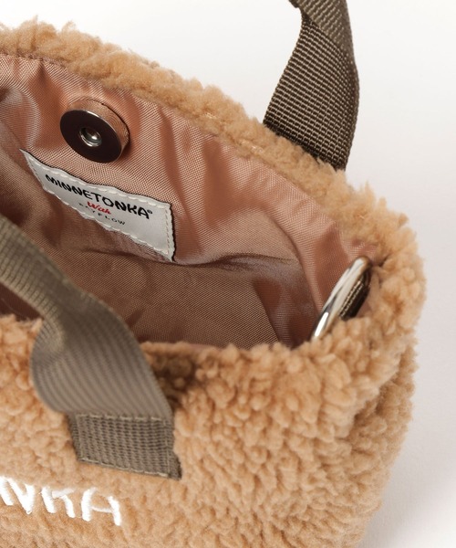 Minnetonka（ミネトンカ）の「【MINNETONKA(ミネトンカ)】別注ボアトート(KIDS)（トートバッグ・キッズ・ブラウン/グレー/アイボリー・FREE）」の20枚目の写真