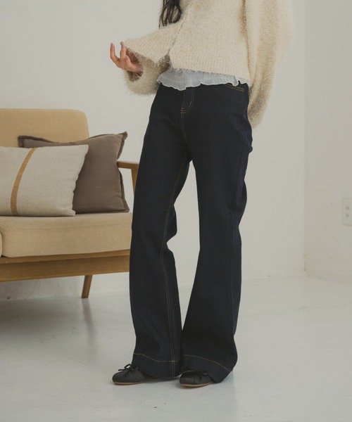 フレアデニムパンツ（デニムパンツ）｜REMOON（リムーン）の