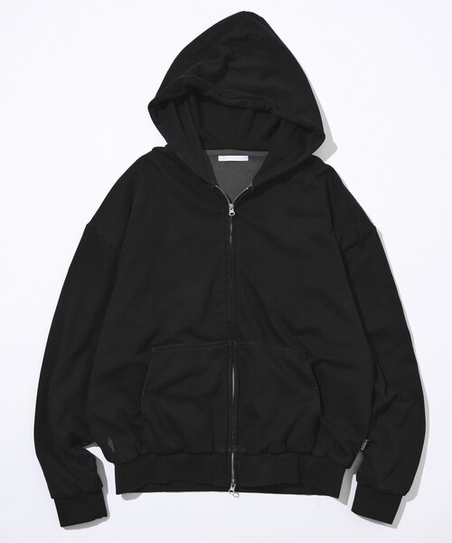 Firsthand(ファーストハンド)の「Firsthand/ファーストハンド 配色 リラックスフィット ダブルジップフーディ / ダブルフェイス ジップアップ フーディ(パーカー・メンズ・グレー/チャコールグレー/ブラック・M/L)」の14枚目の写真