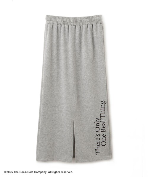 Coca Cola（コカコーラ）の「【Coca-Cola】【汗染み加工・セットアップ対応】ラメ入りミニ裏毛アイラインスカート（スカート・レディース・ライトグレー/チャコールグレー/グレー系その他・L/M）」の21枚目の写真