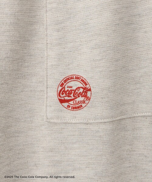 Coca Cola（コカコーラ）の「【Coca-Cola】【汗染み加工・セットアップ対応】ラメ入りミニ裏毛アイラインスカート（スカート・レディース・ライトグレー/チャコールグレー/グレー系その他・L/M）」の5枚目の写真