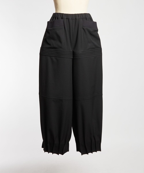 gomme(ゴム)の「サーモストレッチ ジャムタックパンツ2(その他パンツ・レディース・ブラック/チャコール・MEDIUM)」の12枚目の写真