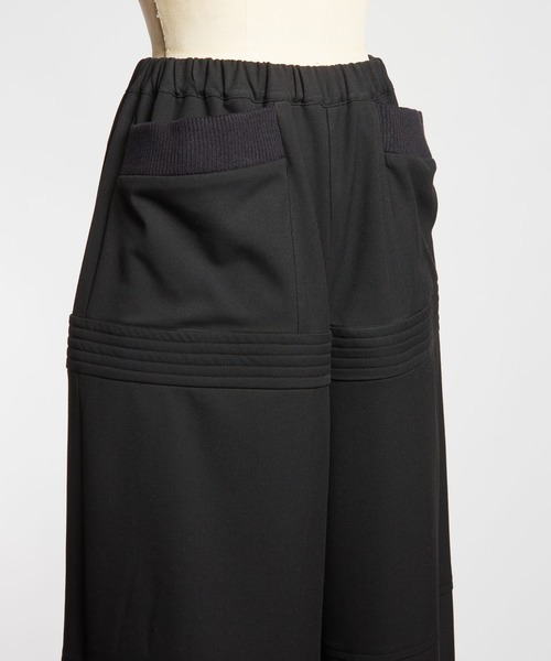 gomme(ゴム)の「サーモストレッチ ジャムタックパンツ2(その他パンツ・レディース・ブラック/チャコール・MEDIUM)」の15枚目の写真