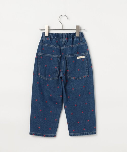 p.premier（ピードットプルミエ）の「【ジュニア対応】ハート刺繍のワイドストレートジーンズ（デニムパンツ・キッズ・ピンク/ブルー・80/90/100/110/120/130/140）」の17枚目の写真