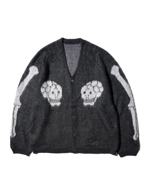 THRIFTY LOOK(スリフティールック)の「THRIFTY LOOK / スリフティールック RAGLAN SLEEVE SOUVENIR CARDIGAN スーベニアデザイン ラグランスリーブ カーディガン モヘアタッチ(カーディガン/ボレロ・メンズ・ブラック系その他/ブラック・SMALL/MEDIUM/LARGE)」の14枚目の写真