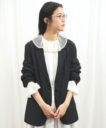 fig London | _CottonCupra twill jacket(テーラードジャケット)