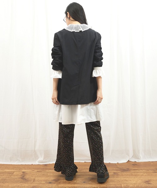 fig Ｌondon（フィグロンドン）の「_CottonCupra twill jacket（テーラードジャケット・レディース・ブラック・FREE）」の18枚目の写真