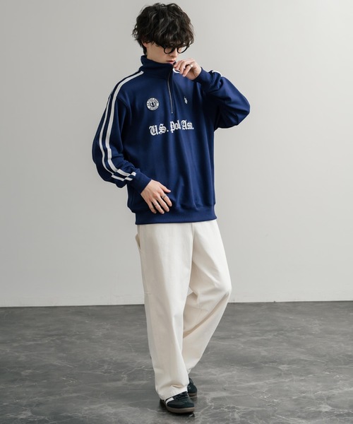 セール】U.S. POLO ASSN. ユーエスポロアッスン half zip sweat shirt
