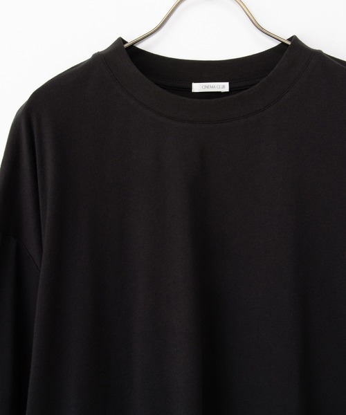 Honeys(ハニーズ)の「ゆるチュニックTシャツ(Tシャツ/カットソー・レディース・キャメル/ブラック/グレイッシュベージュ/オフホワイト/スミクロ・F)」の20枚目の写真