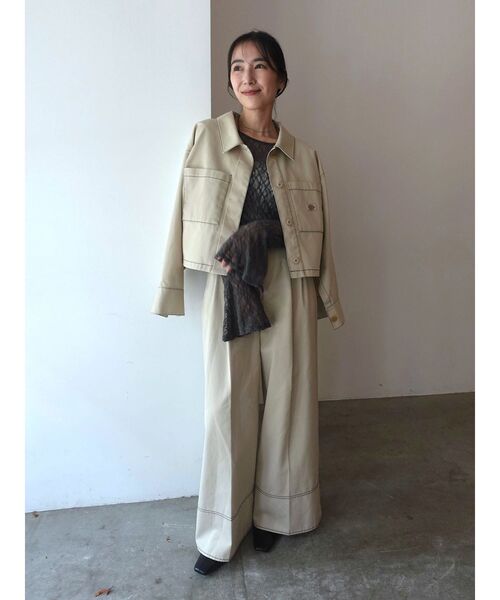 Dickies（ディッキーズ）の「【別注Dickies】ショートワークジャケット（その他アウター・レディース・ベージュ/グリーン/ブラウン・FREE）」の6枚目の写真