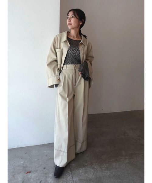 Dickies（ディッキーズ）の「【別注Dickies】ショートワークジャケット（その他アウター・レディース・ベージュ/グリーン/ブラウン・FREE）」の7枚目の写真