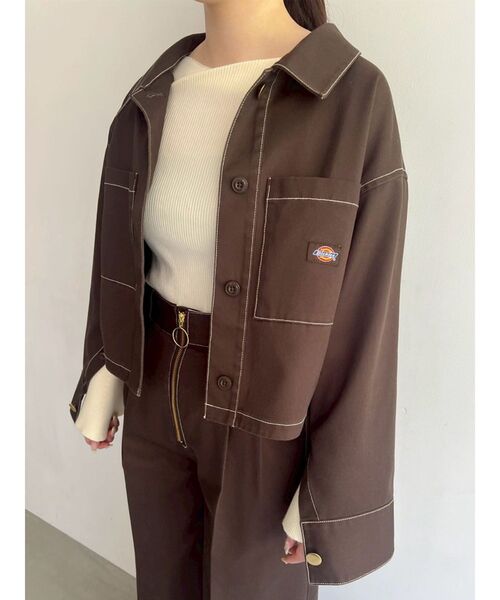 Dickies（ディッキーズ）の「【別注Dickies】ショートワークジャケット（その他アウター・レディース・ベージュ/グリーン/ブラウン・FREE）」の10枚目の写真