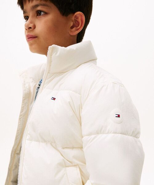 TOMMY HILFIGER(トミーヒルフィガー)の「KIDS フラッグパッファジャケット(ダウンジャケット/コート・キッズ・ネイビー/ホワイト・140cm/130cm/150cm/160cm)」の6枚目の写真