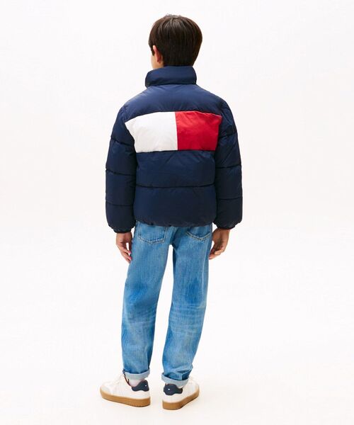 TOMMY HILFIGER(トミーヒルフィガー)の「KIDS フラッグパッファジャケット(ダウンジャケット/コート・キッズ・ネイビー/ホワイト・140cm/130cm/150cm/160cm)」の16枚目の写真