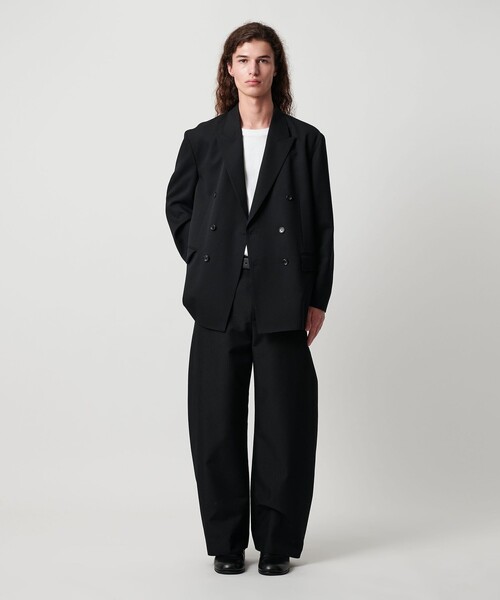 MONKEY TIME（モンキータイム）の「TW ツイル ダブル ジャケット -セットアップ対応-（テーラードジャケット・メンズ・ブラック・L/M/S）」の6枚目の写真